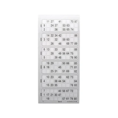 Afbeelding van Ameisenkeks® Blok van 600 bingotickets systeem 15 90 Nr. 2 Grijs