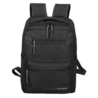 Afbeelding van travelite rugzak met gevoerd laptopvak voor 13 inch laptop, kick off, vakantie en sport, 40 cm, 17 l, zwart, laptoprugzak, zwart., Laptop