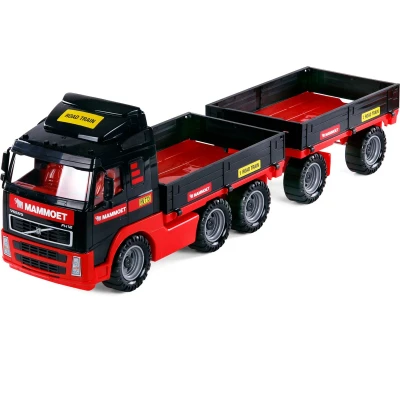Afbeelding van Cavallino Toys Mammoet Vrachtwagen en Aanhangwagen Schaal 1:16