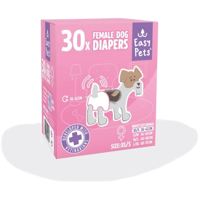 Afbeelding van Easypets hondenluiers teef Xs/s 30 st