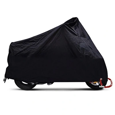 Afbeelding van ANFTOP motorhoes, XXXXL, voor buiten, binnen, scooter, ademend, kleur zwart, afdekking slotgaten, uv bescherming, waterdicht, maat 4XL
