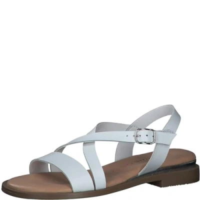 Afbeelding van Tamaris Dames 1 28111 42 sandalen met hak, wit, 37 EU, Wit