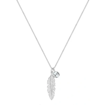 Afbeelding van Elli Feather Ketting, Dames, Maat: 45, Weiss