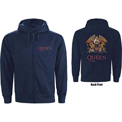 Afbeelding van Queen Classic Crest Vest met capuchon L Blauw