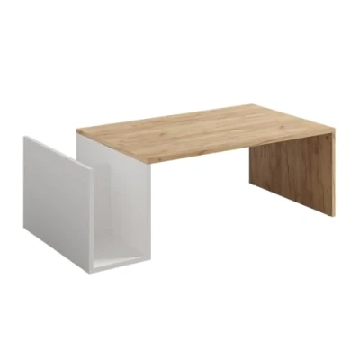Afbeelding van Vicco AventoSalontafel 100 x 50 cm Eik goud/wit