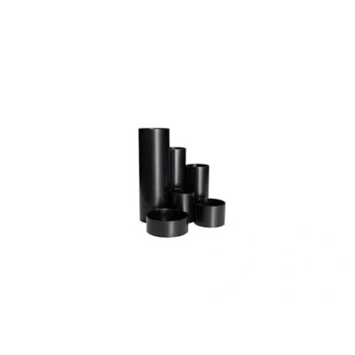 Afbeelding van Pennenkoker MAUL Tubo zwart 6 vaks diameter15x12.5cm