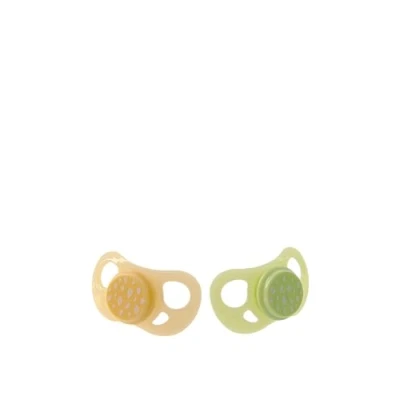 Afbeelding van Twistshake Orthodontische Fopspeen Limited Edition Set van 2 6 Maanden en Ouder (Kleur : Cactusgroen / Beige karamel)