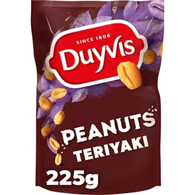 Afbeelding van Duyvis Specifiek gemarineerd teriyaki pinda&#039;s Snack Nuts Nederlandse chips 225G