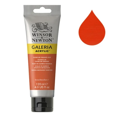 Image de Winsor &amp; Newton Galeria peinture acrylique (120 ml) 90 nuance de cadmium orange