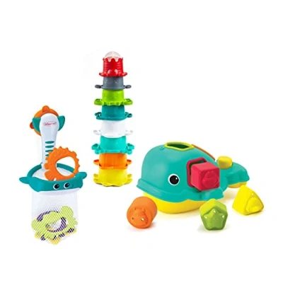 Image de Jeu d&#039;éveil Infantino Coffret de bain orque 17 pièces