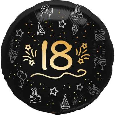 Afbeelding van Folat Folieballon shining glam 18 jaar 1 stuks 45 cm