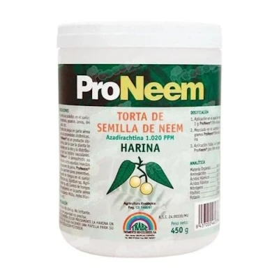 Afbeelding van GROWMANIA Proneem Grow Trabe meel, 450 g, verbetert de groei van planten en gewassen, neem fruitbasis