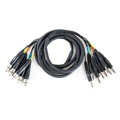 Image de Adam Hall K3L8FV0300 Câble Multipaire 8 x XLR femelle vers Jack 6,35 mm TRS stéréo 3.00 m