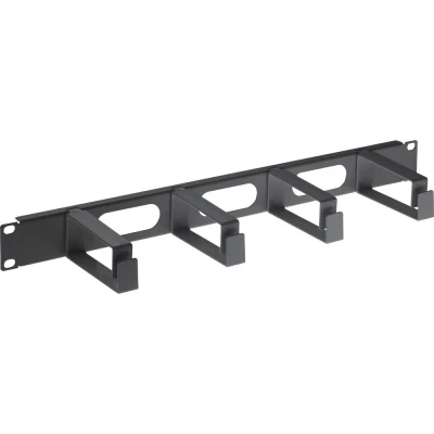 Afbeelding van Intellinet 711074 19 inch Kabelvoering voor patchkast 1 HE Zwart (RAL 9005)