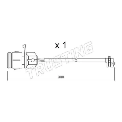 Afbeelding van TRUSTING SU.249 Slijtage Indicator Remblokken