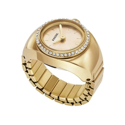 Afbeelding van Fossil Ring goldcoloured, Dames, Maat: One Size, Gold coloured