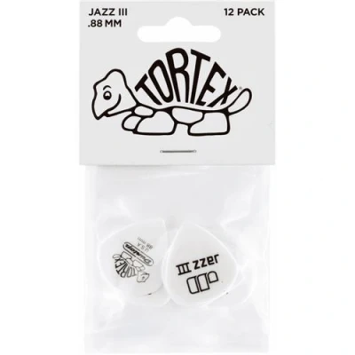 Image de Dunlop 478P88 Player&#039;s pack de 12 médiators Tortex Jazz 0,88 mm