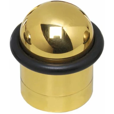 Afbeelding van Intersteel Living deurstop met ring (messing gelakt) 0013.442000 Onlinedeurenkopen.nl