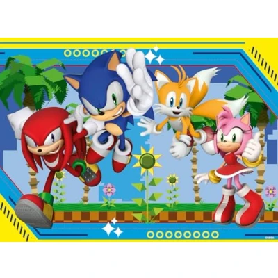 Image de Puzzle 100 pieces XXL Sonic, Knuckles, Tails et Amy / Des 6 ans, de qualité supérieure, 12001134