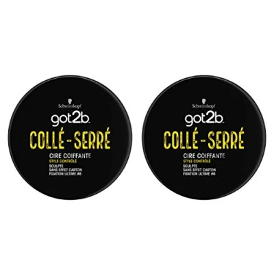 Afbeelding van Got2B Schwarzkopf stylingwax voor haar ultieme fixatie strak gelijmd zonder kartoneffect gebruik op droog pot van 75 ml