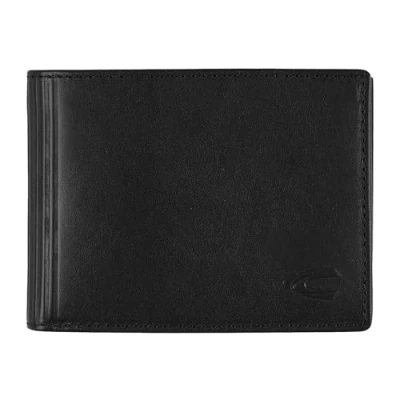 Afbeelding van camel active Leren Portemonnee Cliff Jeans Wallet Black Zwart