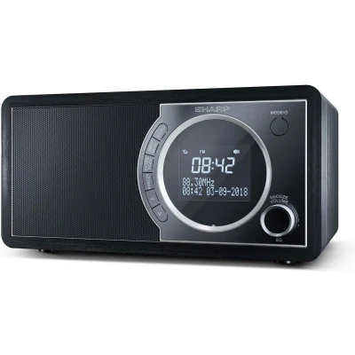 Afbeelding van Sharp DR 450(BK) radio Klok Zwart