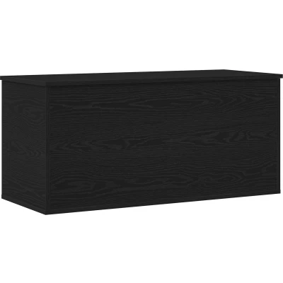 Afbeelding van vidaXL Opbergdoos Zwart eiken Spaanplaat 100 x 42 46 cm Opbergkist