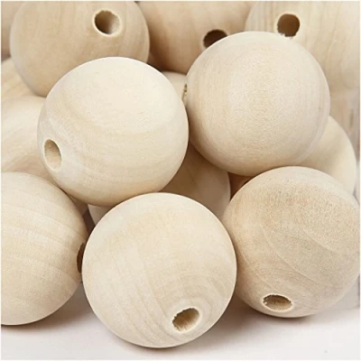Afbeelding van Houten Kraal, 30 mm, 5 China Berry, 50 Stuk
