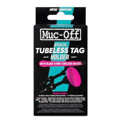 Afbeelding van Muc off Tubeless Secure Tag Mount Met 2x 44mm Ventielen Zwart