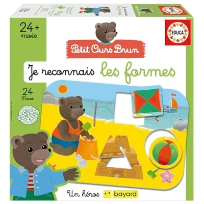 Image de Jeu couleur et forme Educa Petit Ours Brun Je reconnais les formes