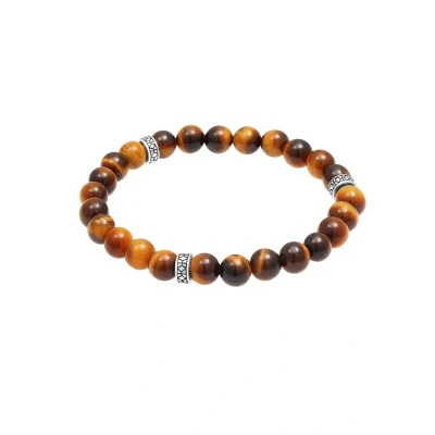 Afbeelding van Kuzzoi Vintage Armband, Heren, Maat: 21, Braun