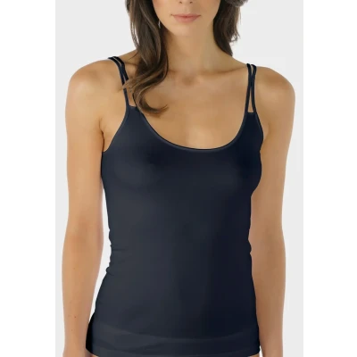 Afbeelding van mey Spaghetti TOP Serie Emotion Hemd, Dames, Maat: 38, Night blue