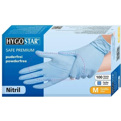 Afbeelding van HYGOSTAR nitrilhandschoen &quot;SAFE PREMIUM&quot;, L