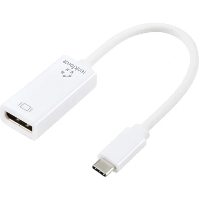 Afbeelding van Renkforce USB C, DisplayPort Adapter [1x C stekker 1x bus] 0.15 m