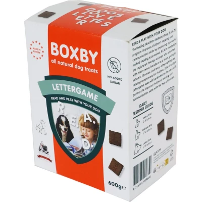 Afbeelding van Boxby Letter Game Hondensnacks Kip Rund Lam 600 g