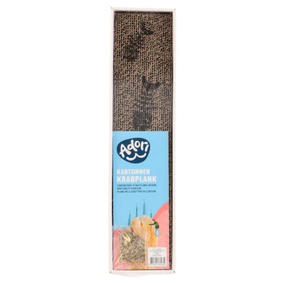 Afbeelding van Adori Karton Kattenkrabplank Krabpalen 48x12x5 cm