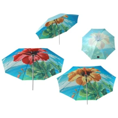 Afbeelding van Strandparasol Ø 220 cm SPF50+ Bloem