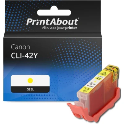 Afbeelding van Huismerk Canon CLI 42Y Inktcartridge Geel