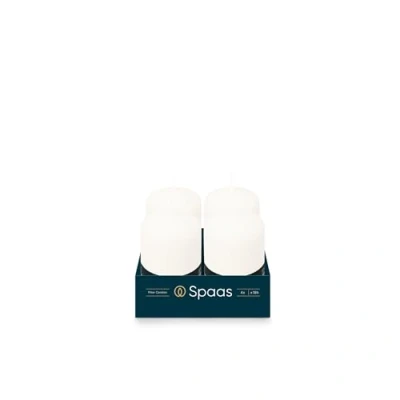 Afbeelding van SPAAS Cilinderkaars Wit 50/80 mm ± 18 branduren