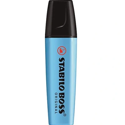 Afbeelding van STABILO BOSS ORIGINAL markeerstift fluorescerend blauw (2 stuks)