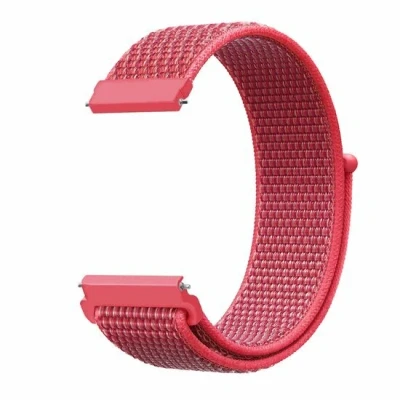 Afbeelding van Garmin Vivoactive 5 / 3 Sport Loop nylon bandje Donkerroze