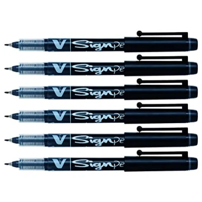 Afbeelding van Fineliner PILOT V Sign zwart 0.6mm