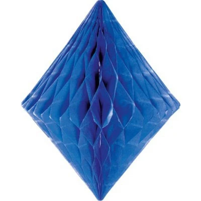 Image de Diamant en nid d&#039;abeille bleu 30cm