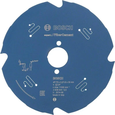 Image de BOSCH 2608644123 lame de scie circulaire Expert pour Fiber Cement, 170 x 30 2.2 mm, 4T