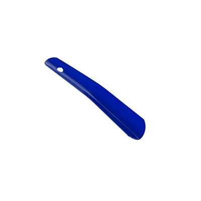 Afbeelding van Kaps Schoenlepel voor dames en heren van robuust metaal, korte handgreep, verschillende kleuren verkrijgbaar, Blauw