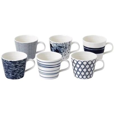 Afbeelding van Royal Doulton Pacific Kopje 28 Cl Set Van 6 Donkerblauw