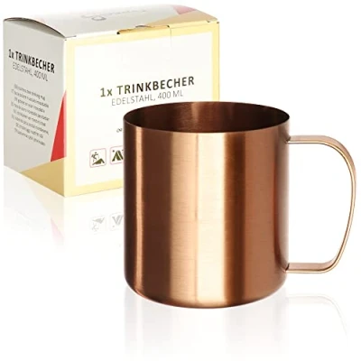 Afbeelding van Robin Goods® roestvrijstalen drinkbeker, hoogwaardige beker, campingbeker, onbreekbaar en BPA vrij (1 stuk, roze)