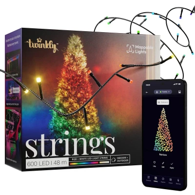 Afbeelding van Kerstverlichting Strings Lichtsnoer 48 Meter LED Verlichting Gekleurd &amp; Warm Licht Twinkly