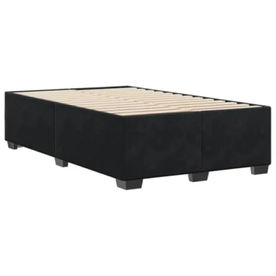 Afbeelding van Bedframe fluweel zwart 120x200 cm