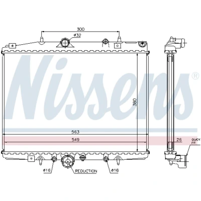 Afbeelding van Nissens Radiateur 63702